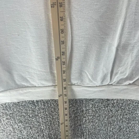 Vintage Eddie Bauer Sweater Mens Medium White Crew Neck Pullover Sweatshirt 90s - Picture 14 of 15